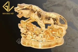 Tượng hổ mạ vàng